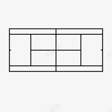 网球场比赛运动图标图标