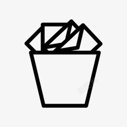 删除垃圾邮件垃圾邮件删除电子邮件图标高清图片