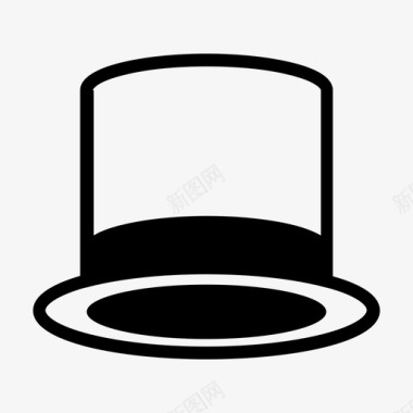 帽子时尚绅士图标图标
