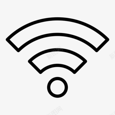 wifi互联网信号图标图标