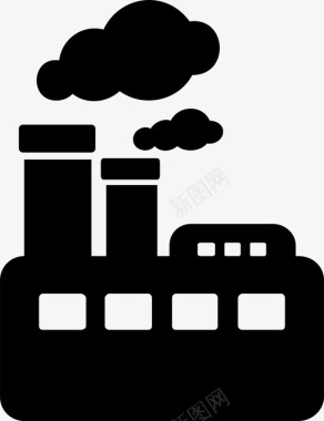 污染工厂生产图标图标