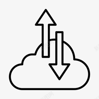 同步云同步计算网络图标图标
