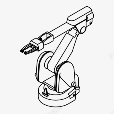 生产机械臂未来工业图标图标