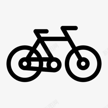 自行车骑乘轮子图标图标
