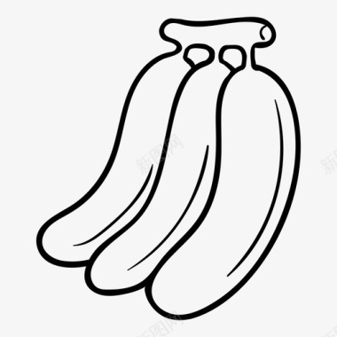 香蕉水果图标图标