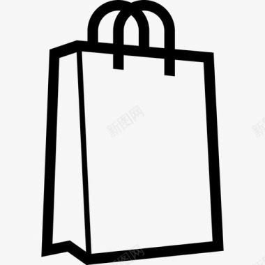 应用程序商店的标志纸袋购买交易图标图标