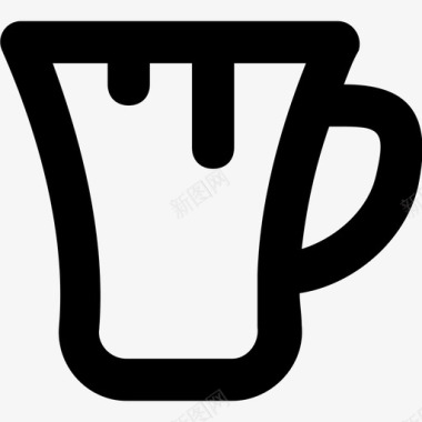马克马克杯卡布奇诺咖啡杯图标图标