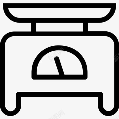 厨房秤称重体重图标图标