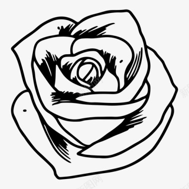 玫瑰玫瑰花图标图标