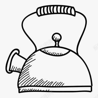 茶水壶茶图标图标