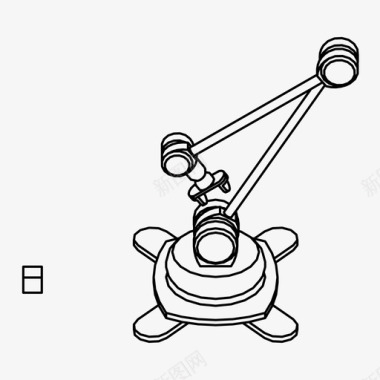 生产机械臂未来工业图标图标