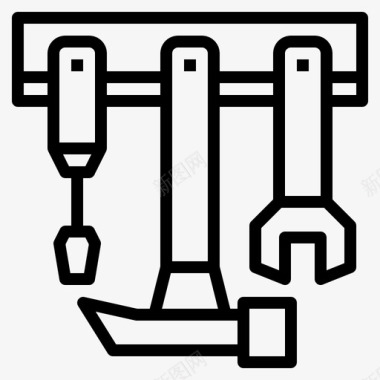 螺丝刀工具必备工具建筑锤子图标图标