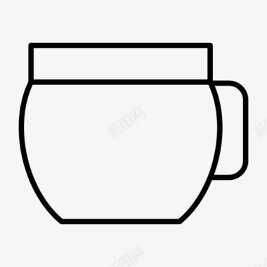 马克马克杯咖啡杯图标图标