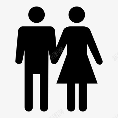 人员倍增夫妻爱人已婚夫妇图标图标