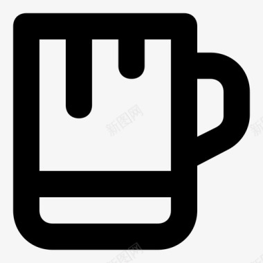 啤酒杯咖啡杯饮料图标图标