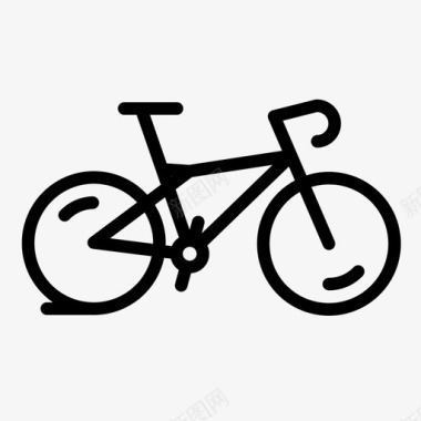 自行车山地车旅游图标图标