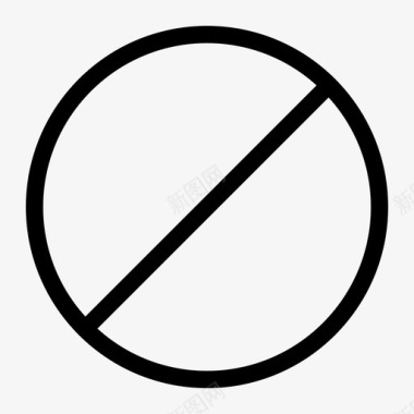 禁止禁止停车标志图标图标