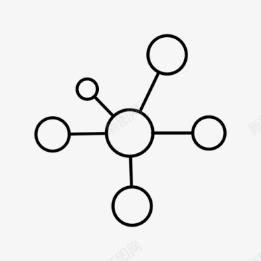 离子分子电子原子键图标图标