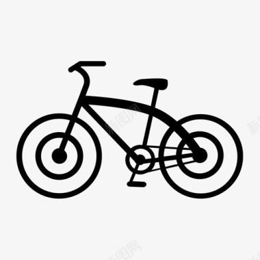 自行车送货山地车图标图标