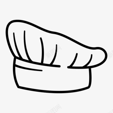 头儿厨师帽子图标图标