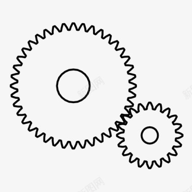园艺工作齿轮发动机机器图标图标