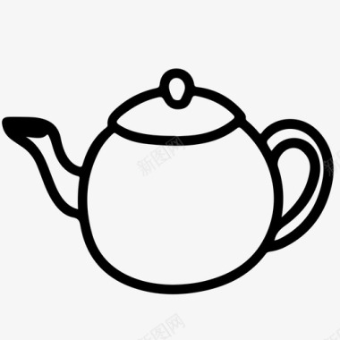 茶壶咖啡咖啡壶图标图标