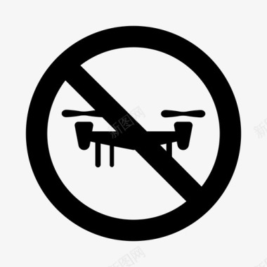 无人机区禁止无人机图标图标