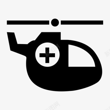 救援直升机图标