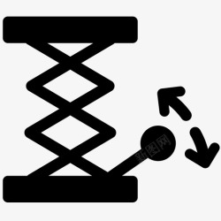 汽车升降机软管汽车千斤顶图标高清图片