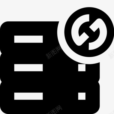 服务器数据同步数据库机架图标图标