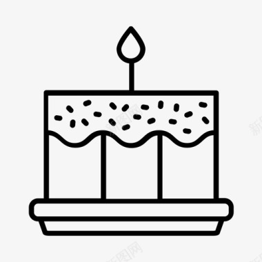 一岁生日宝宝蛋糕图标图标