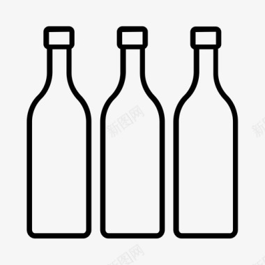 葡萄酒饮料侍酒师图标图标