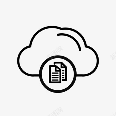 服务器克隆克隆文件云图标图标