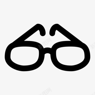 眼镜时尚镜片图标图标