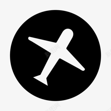 飞机航空运输航空旅行图标图标