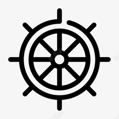 舵手船舵海盗图标图标