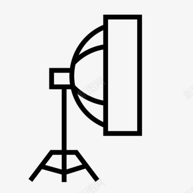 rectasoftbox摄影设备摄影师图标图标