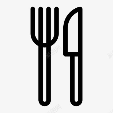 地方餐厅餐具吃的图标图标
