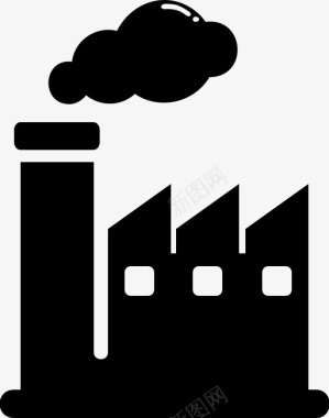 工厂污染图标图标