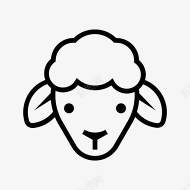 羊肉养殖绵羊图标图标