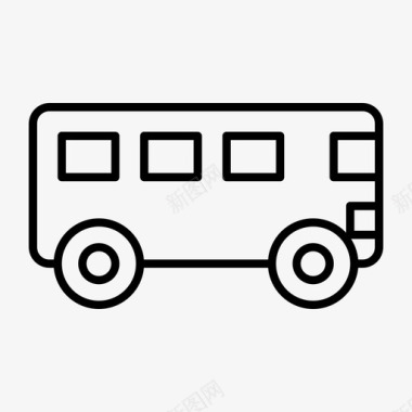 旅游巴士城市巴士车辆图标图标