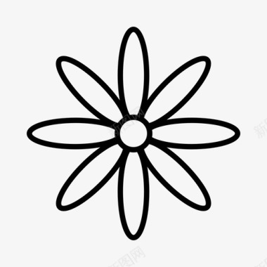 花卉雏菊农场图标图标