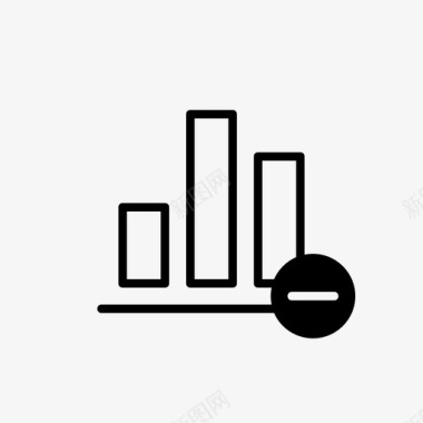 icon添加删除统计条形图减号图标图标