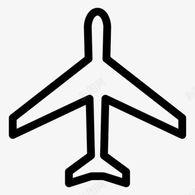 飞机起飞飞行模式图标图标