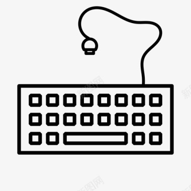 键盘计算机硬件办公工具图标图标