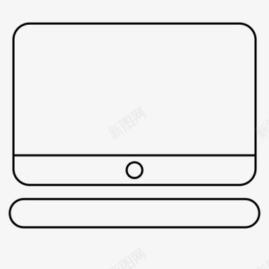超薄电脑笔记本电脑个人电脑图标图标