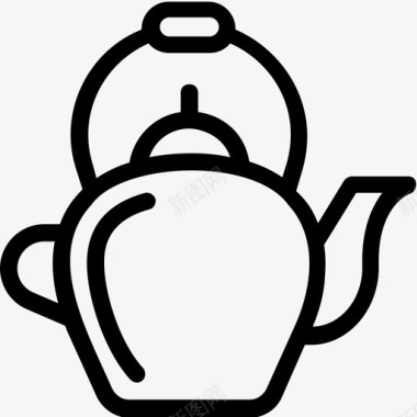 茶壶茶具餐具图标图标