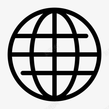 地球互联网球体图标图标
