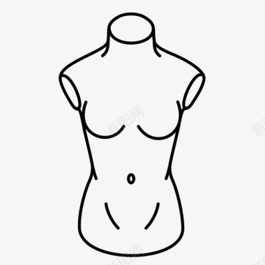 女装造型服装人体模特图标图标