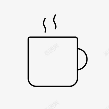咖啡饮料马克杯图标图标